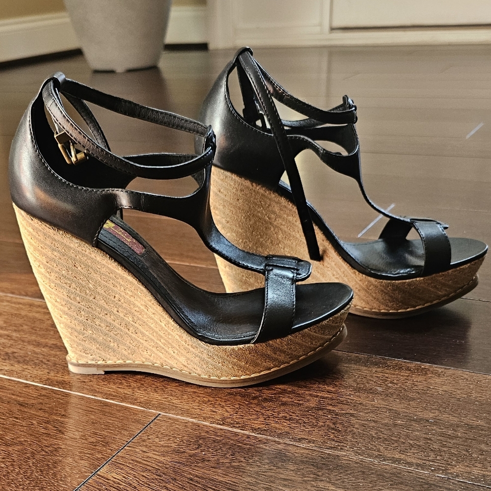 7 for All Mankind Black wedges